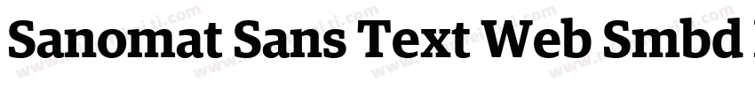 Sanomat Sans Text Web Smbd Regular字体转换